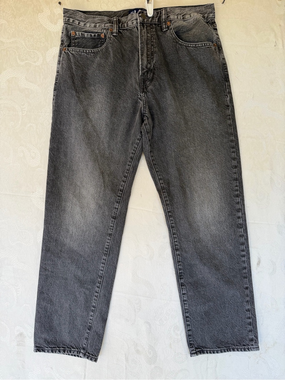 GAP Men's Faded Black Relaxed Denim Jeans